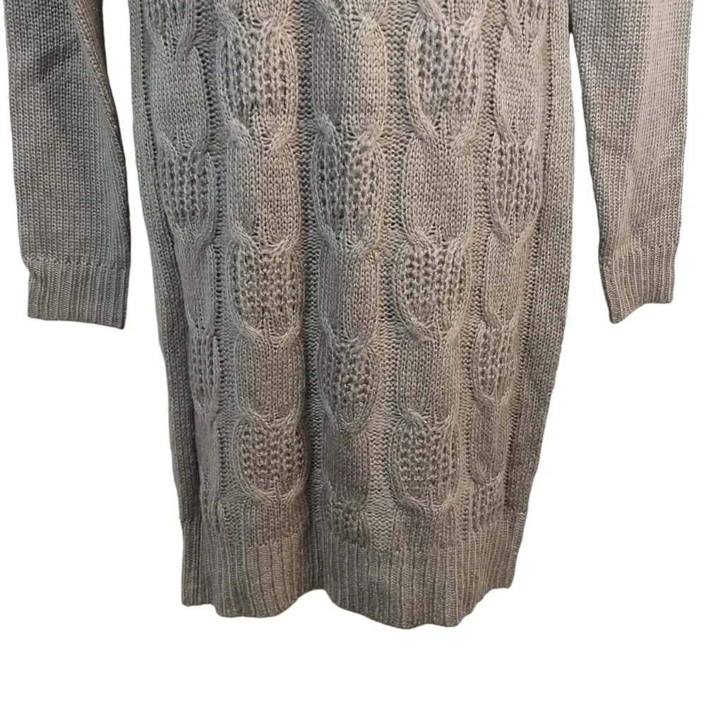 Seared Threads Women's Gray Cowl Neck Sweater Dress Size OS NWOT